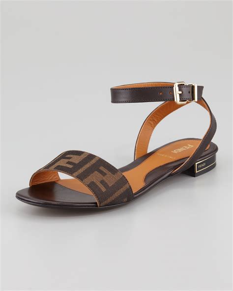 fendi sandals women|fendi women's flat sandals.